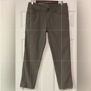 Lululemon ABC Classic Fit 5 Pocket Warpstreme Pants Men's 31x27 Gray - Picture 1 of 7