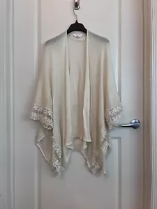Lauren Conrad Women Blouse Top Lace Embroidered Ivory Color 100% Nylon Preowned - Picture 1 of 3
