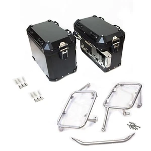 KIT MALETAS LATERALES ALUMINIO BMW GS 1300 STANDARD + MARCOS 48LT 41LT NEGRO - Imagen 1 de 17