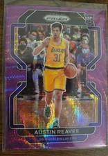 2021-22 Panini Prizm Basketball Austin Reeves Purple Wave Rookie Card #165 