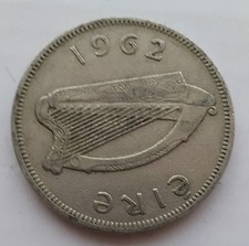 Old Irish Ireland Florin Salmon Coin Available Dates 1954 - 1968