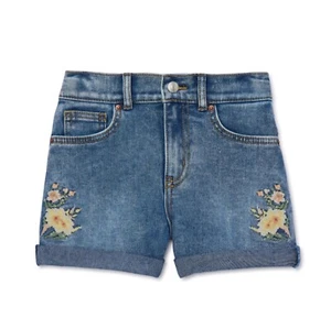 Signature by Levi Strauss & Co. Girls Embroidered Jean Denim Shorts Size 10 New - Picture 1 of 4
