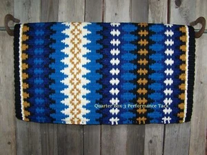 Manta Nova Show - 38x34 (base negra/acentos azules y dorados) de Mayatex - Imagen 1 de 5