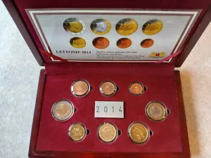Latvia EUR coin set 2014 UNC box limited edition Lettonie euro - Picture 1 of 4