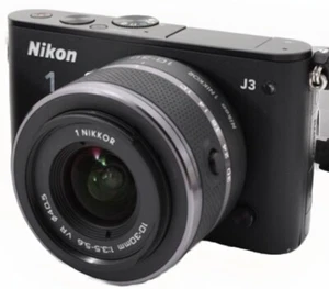 Nikon 1 J3 mirrorless digital camera body W. 10-30mm VR Lens Set - Picture 1 of 8