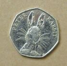 UK Beatrix Potter (Peter Rabbit, Jeremy Fisher etc.) and Paddington 50p coins