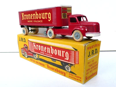 J R D  TRACTEUR BERLIET SEMI- REMORQUE KRONENBOURG  BOITE D'ORIGINE  BEL ÉTAT - Photo 1/4