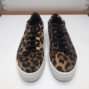 Zapatillas para mujer Asos talla 8 suela gruesa estampado de leopardo hechas en Italia - Imagen 1 de 8
