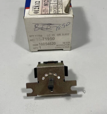 NOS AC Delco 15-71950 HVAC Blower Control Switch GM 16054620￼ - Image 1 of 4