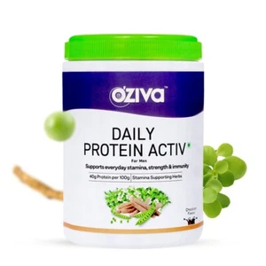 OZiva Daily Protein Activ For Better Stamina & Muscular Health For Men 300gm - Picture 1 of 12