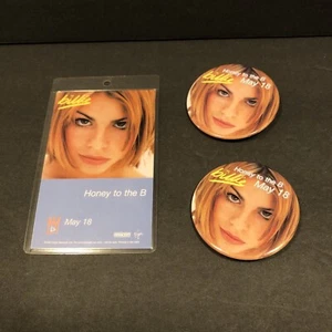 Billie Honey to the B Laminate "pass" & buttons badges promo Billie Piper 1998 - Picture 1 of 5