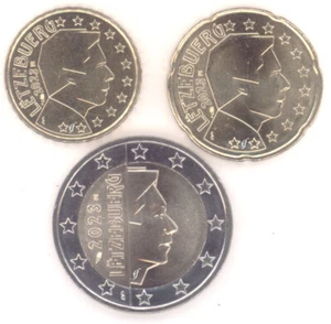 10 céntimos, 20 céntimos y 2 euros Luxemburgo 2023 MdP Francia - Imagen 1 de 1