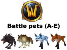 Wow Battle Pets (A-E) 🔥 Fast Delivery 🔥 World of Warcraft 🔥 Us 🔥