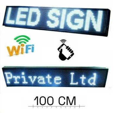 Insegna Luminosa a led wifi Scritta personalizzata scorrevole tabella negozio - Immagine 1 di 3