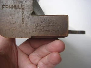 Antique Wood Moulding Plane, stamped J V Hill Grays Inn Road Nr Kings Cross - Picture 1 of 8