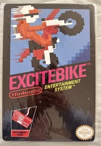 Excitebike NES Nintendo Bedroom/Garage Wall Tin Sign - Picture 1 of 1