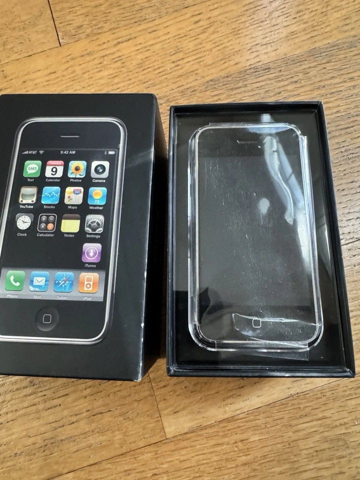 Raro Apple iPhone 1ª generación 2G - 8 GB - MA712LL/A - Caja coincidente de números de serie Foto 1 de 4