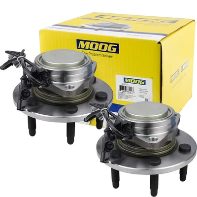 Rolamentos de cubo de roda dianteira MOOG para 2007-2014 Chevy Suburban GMC Yukon XL 1500 2WD - Imagem 1 de 4