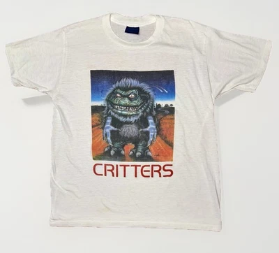 Rare VTG Critters Horror Movie Promo 2-sided XL T-shirt Single Stitch Gildan Tee - Image 1 of 4
