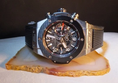 Hublot Big Bang Unico Auto Titanium 45MM Mens Skeleton Watch- 411.NM.1170.RX - Image 1 of 4
