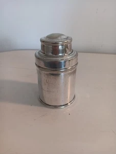 Vintage Albany Teller EPNS Silber Teedose Behälter oder Tabakdose - Bild 1 von 10