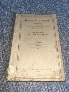 Sentence Book Exercises for Letter Forms Punctuation Lessons & More 1923 - Picture 1 of 8