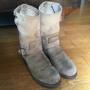 Botas Red Wing Botas de Ingeniero Gamuza 8268 Beige Talla 8D 26cm Pista De JP z115 - Imagen 1 de 4