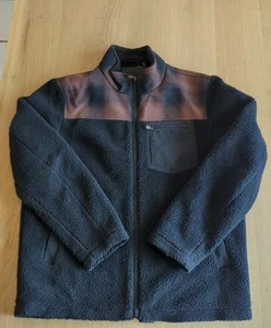 Pendleton Jacket Mens L Black Sherpa Wool And Polyester 24x29 - Picture 1 of 9