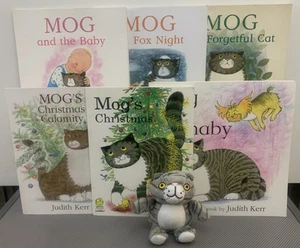 Mog The Cat By Judith Kerr Bundle Of 6 Large Books + A Small Plush Soft Toy - Picture 1 of 24