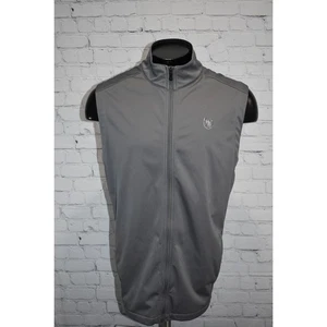 Under Armour Athletic Jacket Vest Mens Size 2XL Infrared Polyester Full Zip Gray - Picture 1 of 9