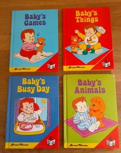BOOK - X4 Bundle Brown Watson Baby Storybooks Baby Games Things Busy Day Animal - Foto 1 di 3