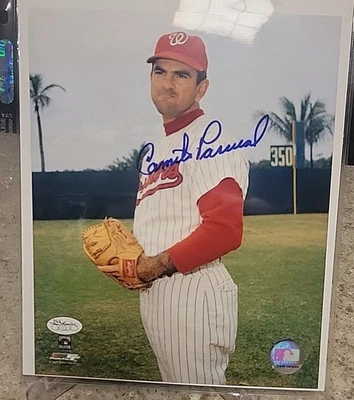 Camilo Pascual Washington Senators Autographed Photo COA Jsa Sticker  - Image 1 of 2