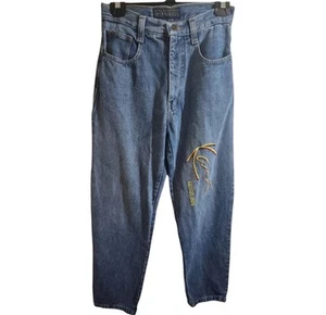 VINTAGE Karl Kani Jeans Mens 27x28 Blue Baggy Hip Hop Y2K 90s - Picture 1 of 8