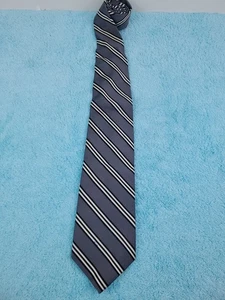Cravatta collo vintage Brooks Brothers Makers Repp righe seta made in USA - Foto 1 di 17