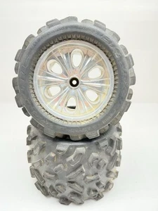 2x Proline BIG JOE 40 Series 1103 1/8 Monster Truck Tires on 14mm hex Wheels Use - Picture 1 of 6