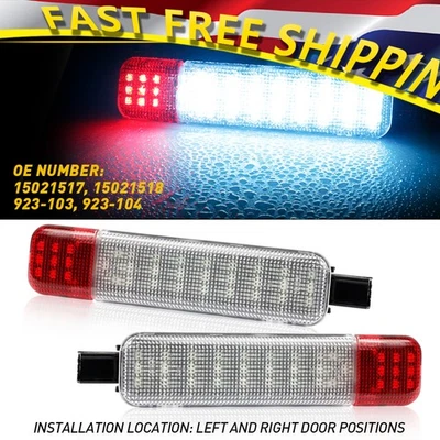 Painel de porta LED lâmpadas de cortesia azul+branco para Chevrolet Avalanche 1500 2500 - Imagem 1 de 4