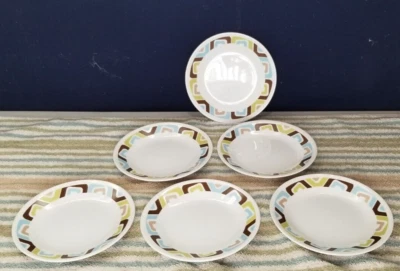 NEW, with TAG Set 6 Discontinued Corelle Squared Pattern 6.75" Bread Plates - Image 1 of 4