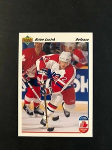 1991 - 92 Upper Deck Hockey Card #35 Brian Leetch Team USA Canada Cup - Picture 1 of 2