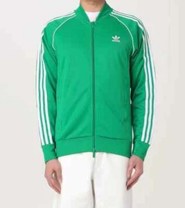 Adidas Originals Men's Green White Adicolor Classics SST Track Jacket IK3514 - Picture 1 of 4