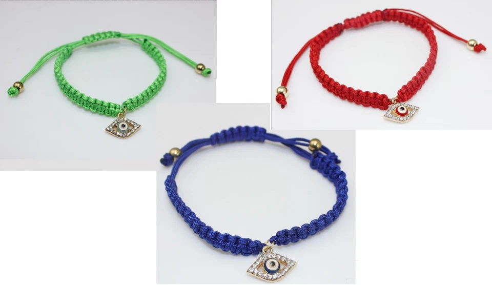 Handgemachtes Armband Nazar Boncuk Seil geflochtenes Armband NEU - Bild 1 von 1