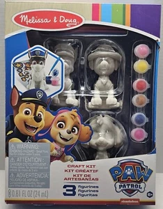 Melissa & Doug PAW Patrol Kids Craft Kit 3 Pup Figurines Nickelodeon Art - Picture 1 of 2