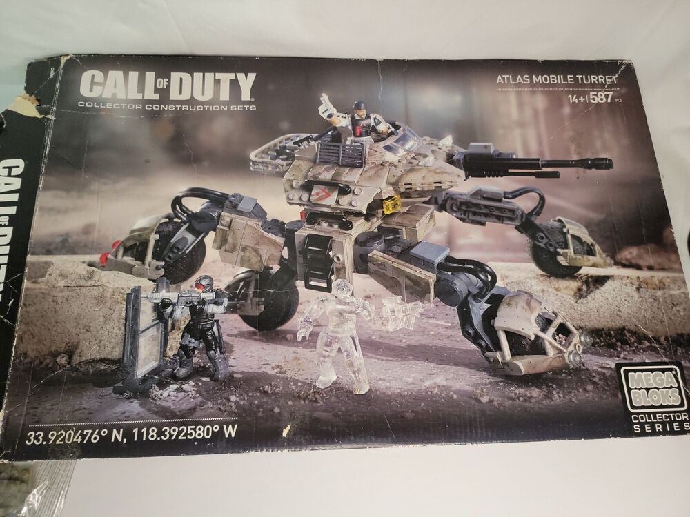 Call Of Duty~ Mega Bloks~collector Construction Sets~ Atlas Mobile Turret~*read 