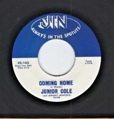 1960's ROCK/BLUES 45   Junior Cole *Johnny Winter's Band  Jin  163 Foto 1 de 2