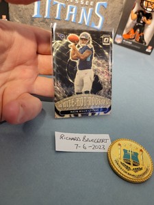 Malik Willis 2022 Donruss Optic White Hot Rookies Gold Vinyl Prizm 1/1 RC #WHR-2