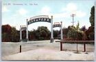 Postcard Ca Sacramento California Oak Park 1889-1903 Trolley Ca25