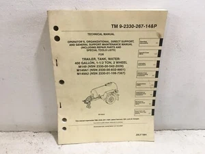 TM 9-2330-267-14&P Handbuch für Anhänger, Tank, Wasser: 400 Gallonen, M149/A1&A2. 1991 - Bild 1 von 6