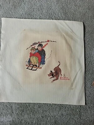 Norman Rockwell Cross Stitch USA 88 - Image 1 of 3