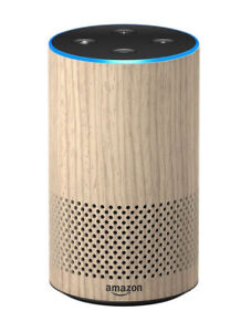 Amazon Echo (2. Generation) mit Alexa und Dolby Smart Assistant - Eichenoberfläche