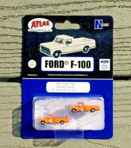 ATLAS 1/160 N SCALE 2 CP CANADIAN PACIFIC 1973 FORD F100 PICK UP TRUCKS 60000126 - Picture 1 of 7