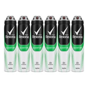 6x Rexona Anti-Perspirant 250ml Men Deodorant 48h Protection Body Spray Quantum - Picture 1 of 10